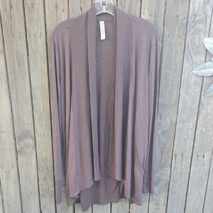 Athleta Women's Open Front Cardigan in Brown